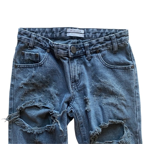 Revolve Black Distressed Jeans - Picture 3 of 6